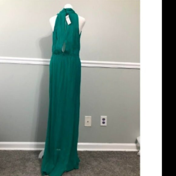 NWT BCBGMaxazria Shelby Silk Crepe Gown Silk Dress Sz XXS - Picture 6 of 8